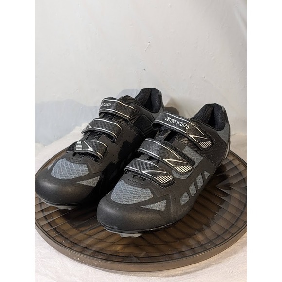 Gavin Cycling Shoes Black Grey Triple Strap Road Mountain Bike Mens Size 10 eu45 - Picture 2 of 11